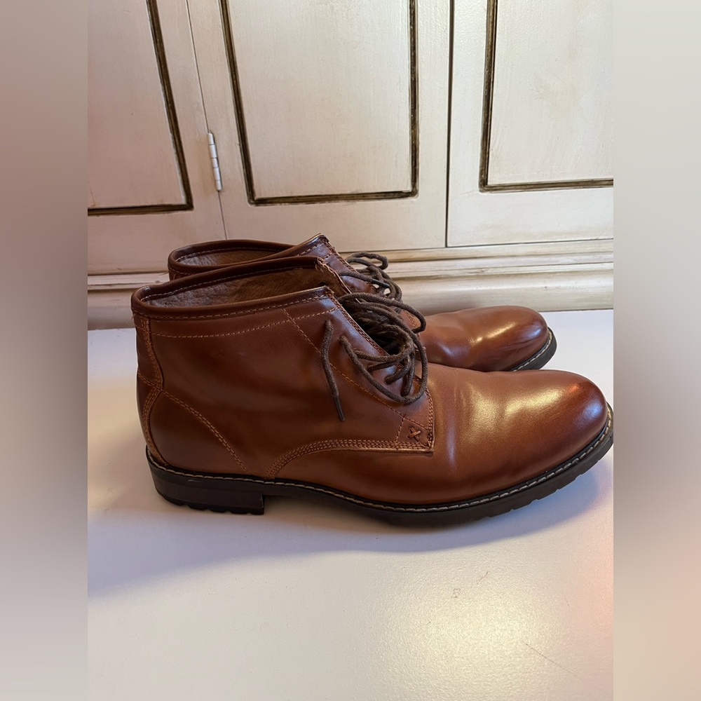 Men’s Leather Steve Madden Gantry Chukka Boot-10.5-Brown Lace up boots Casual